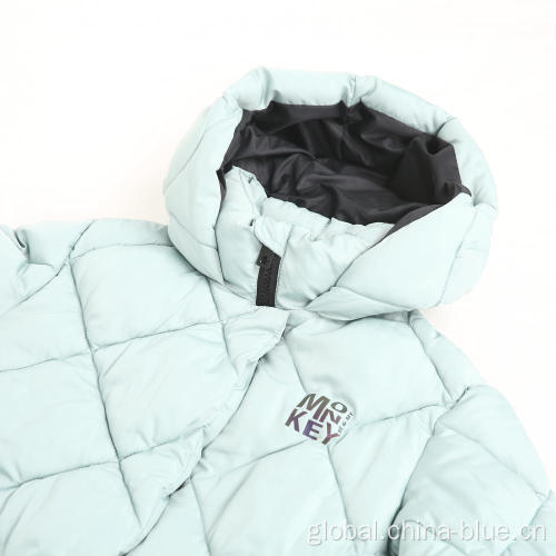 Half Jacket For Women Girl's puffy quilting reflective winter jacket Factory